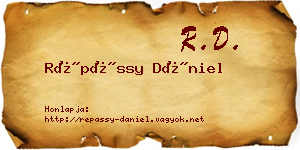 Répássy Dániel névjegykártya